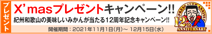 12周年記念クリスマスプレゼントキャンペーン