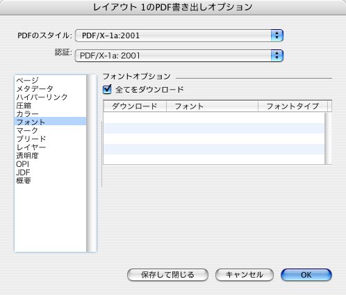 フォントの設定