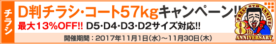 D判チラシ印刷キャンペーン　コートD判57kg限定!!