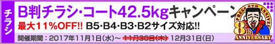B判チラシ印刷　これだけ3%OFFキャンペーン