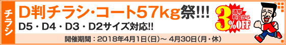 D判チラシ印刷キャンペーン　コートD判57kg限定!!