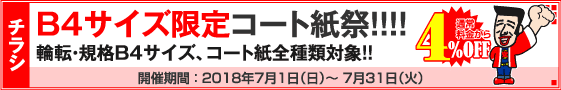 チラシ B4サイズ限定キャンペーン