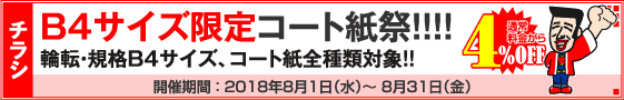 チラシ B4サイズ限定キャンペーン