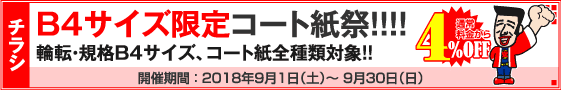 チラシ B4サイズ限定キャンペーン