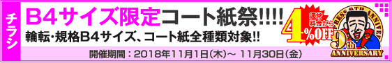 チラシ B4サイズ限定キャンペーン