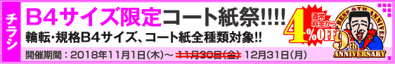 チラシ B4サイズ限定キャンペーン