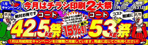 1月はチラシ印刷2大祭