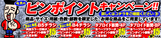 ピンポイントキャンペーン