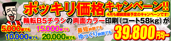 ポッキリ価格キャンペーン